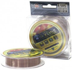 Леска Sprut Skyline Fluorocarbon Composition EvoTech PRO gold 0.455 100м