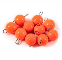 Груз Чебурашка окрашенный разборный Яман (10 шт.) - 12 гр., оранжевый/450/