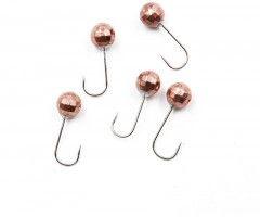 Мормышка вольфрамовая Яман  Шар граненый с отв, р.3, вес 0,20 цв.медь(уп.5 шт.)