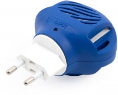 Электрофумигатор универсальный с поворотной вилкой и индикатором, цв. синий/100/