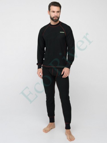 Комплект термо Huntsman фактур. черн. флис р.48-50
