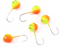 Мормышка вольфрамовая Яман  Шар с отв, р.6, вес 1,90 цв.аргиана(уп.5 шт.)