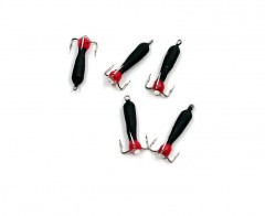 Мормышка вольф. безнасадочная Яман Черт с петлей (длинный), d-3 мм, вес 0,9 г, капля с глазком, цв