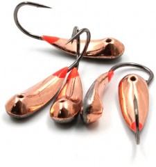 Мормышка паяная Яман Уралка, вес 1,9 г, кр.№6,  медь (уп.5шт.)