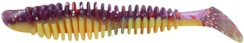 Виброхвост Yaman PRO Arris Shad, р.4 inch, цвет #26 - Violet Chartreuse (уп. 4 шт.)