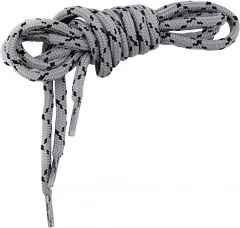 Шнурки для обуви   Следопыт   круглые, цв. черно-серый, диам. 4 мм., дл. 100 см/100/