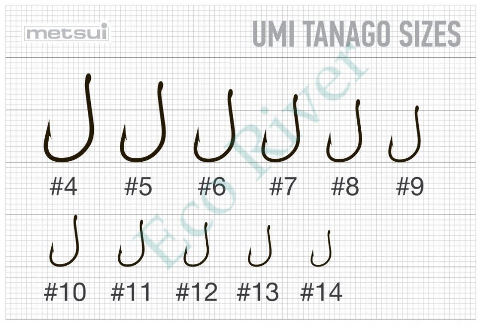Крючок Metsui umi tanago bln №12 12шт UT-BLN-12