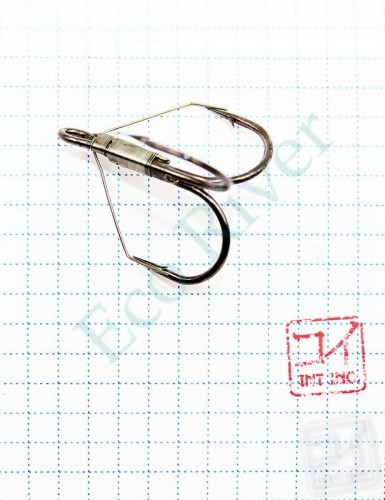 Крючок KOI WEEDLESS TREBLE HOOK, размер 2/0 (INT), цвет BN, тройник незацепляйка (5 шт.)/20/