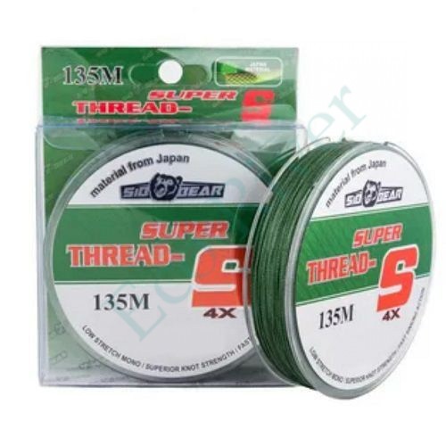 Леска плетёная SibBear Super Thread 0.20 135м зеленая