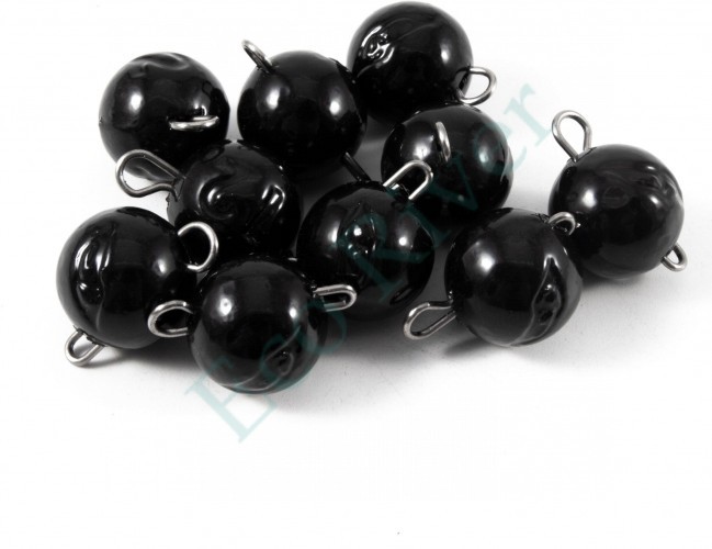 Груз Чебурашка окрашенный разборный Яман (10 шт.) - 12 гр., чёрный/450/