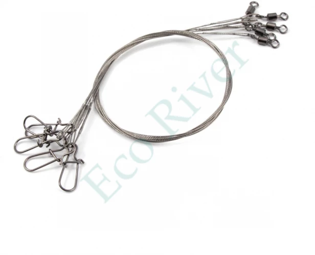 Поводок стальной Namazu Leader 1х7, d-0,54 мм, L-50 см, test- 41 кг (уп. 3 шт.)