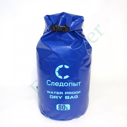 Гермомешок Следопыт - Dry Bag,с лямками, 80 л,ПВХ, цв. синий/25/