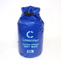 Гермомешок Следопыт - Dry Bag,с лямками, 80 л,ПВХ, цв. синий/25/