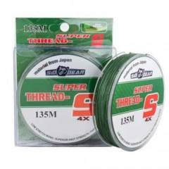 Леска плетёная SibBear Super Thread 0.22 135м зеленая
