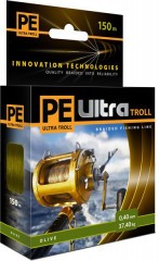 Леска плетёная Aqua Pe UltraTroll olive 0.25мм 150м