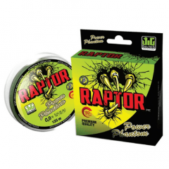 Леска плетёная Power Phantom Raptor PE зелен. fluo 0.12 135м