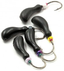 Мормышка литая Яман Мотылек, вес 0,9 гр., кр. Kumho №59, цв. черный (уп. 5 шт.)