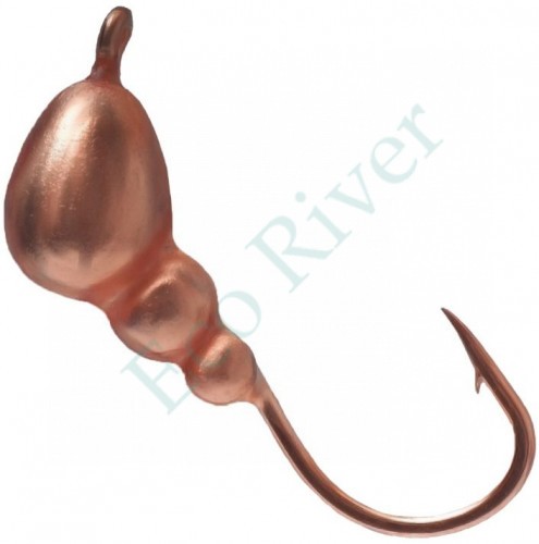 Мормышка вольфрам LumiCom Муравей с ушком Ф3 медь