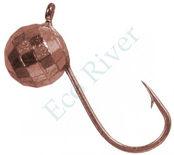 Мормышка вольфрам LumiCom Шар фигурный с ушком Ф5 медь