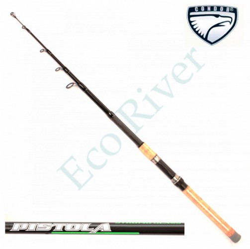 Спиннинг Condor Pistola длина 2.40 м, тест 50-100 гр, стеклопластик, телескопический