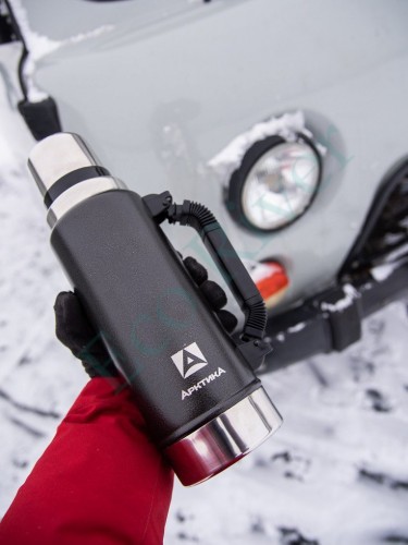 Термос Арктика с узким горлом 106-1250P черный