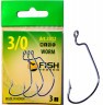 Крючок Fish Season FS Worm №2 4шт офсет. 3312-02F
