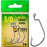 Крючок Fish Season FS Worm №2 4шт офсет. 3312-02F
