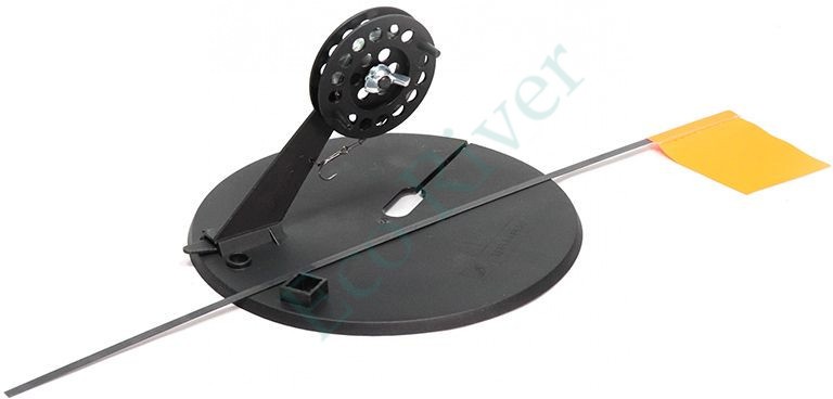 Жерлица осн. Yaman с угл. пласт. стойкой d-210 мм, кат. 75 мм, груз конус 7 г, леска L-10 м, d-0,4 м