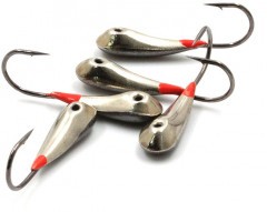 Мормышка паяная Яман Уралка, вес 1,3 г, кр.№6, нейзильбер (уп.5шт.)