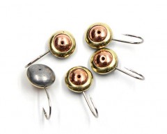 Мормышка паяная Яман Глаз окуневый, вес 0,85 г, медь (уп. 5 шт.)