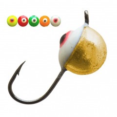 Мормышка вольфрам LumiCom Полусфера окун./фосф. глаз Ф5 AuP