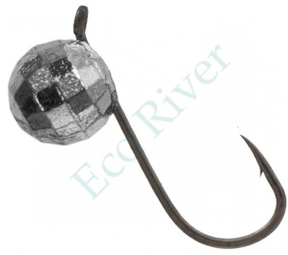 Мормышка вольфрам LumiCom Шар фигурный с ушком Ф5 никель