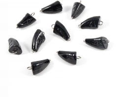 Груз Пуля-эксцентрик окрашенный разборный Яман (10 шт.) - 12 гр., чёрный/350/