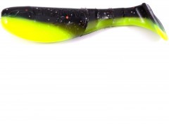 Виброхвост Yaman PRO Boost Up, р.4 inch, цвет #32 - Black Red Flake/Chartreuse (уп. 4 шт.)