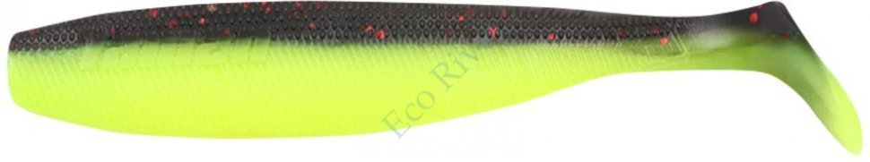 Виброхвост Yaman PRO Sharky Shad, р.3,75 inch, цвет #32 - Black Red Flake/Chartreuse (уп 5 шт.)