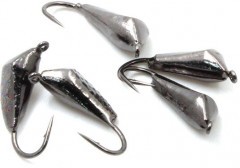 Мормышка вольфрамовая Яман  Дрейссена с ушк, р.6,вес 1,50,цв.черн.никель(уп.5 шт.)