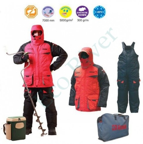 Костюм зимний Alaskan Polar New красный/черный р.L