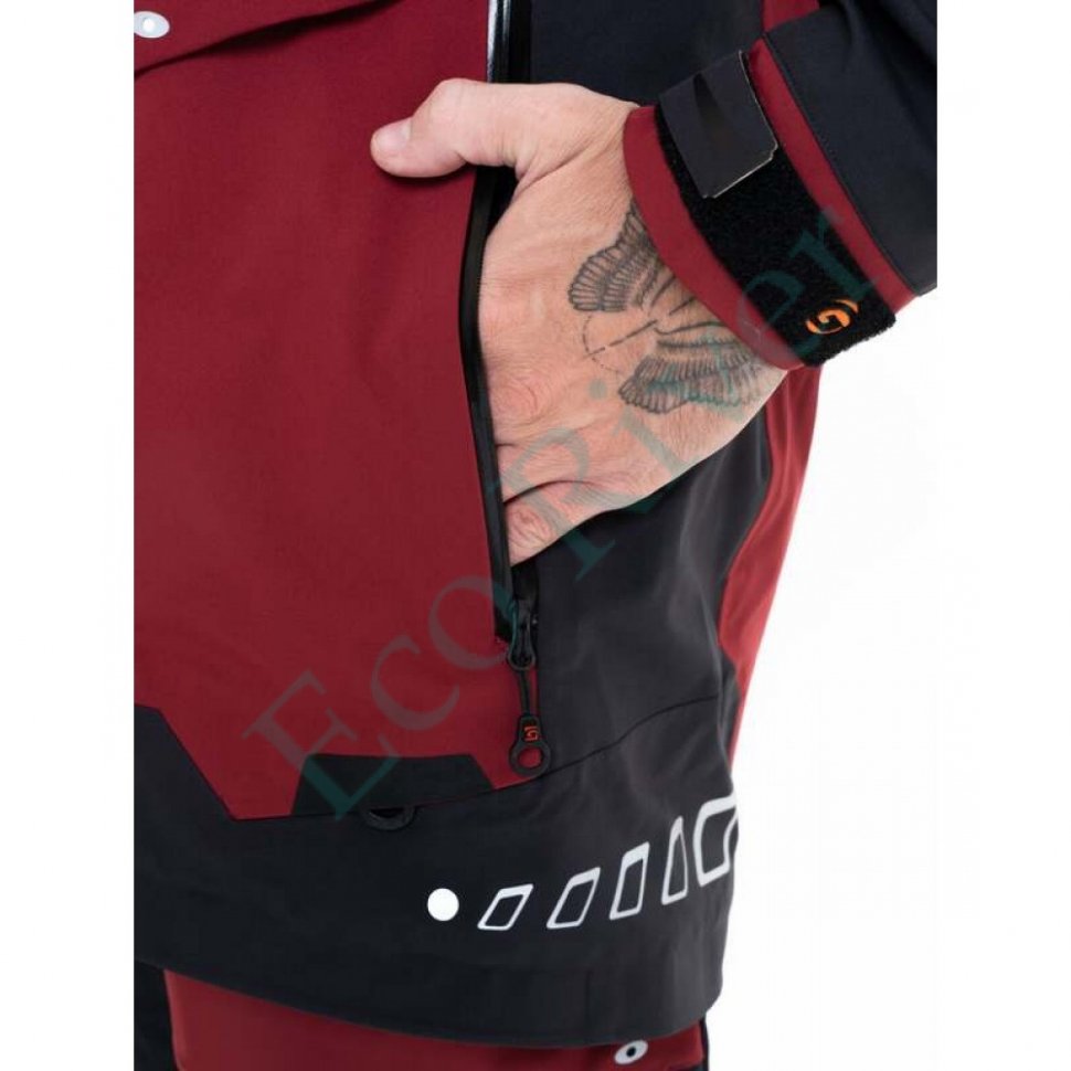 Костюм рыболовный Graff демисезонный размер 2XL/176-182 (Bratex 25000, красный)