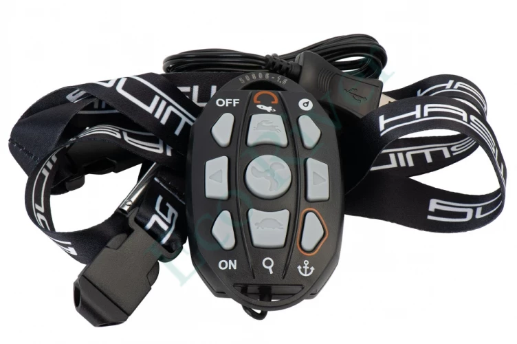 Лодочный электромотор якорь Haswing Cayman B, GPS, 12V, 55Lbs, нога 137 мм, цвет черный