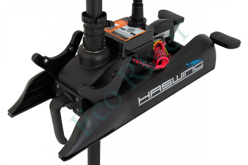 Лодочный электромотор якорь Haswing Cayman B, GPS, 12V, 55Lbs, нога 137 мм, цвет черный