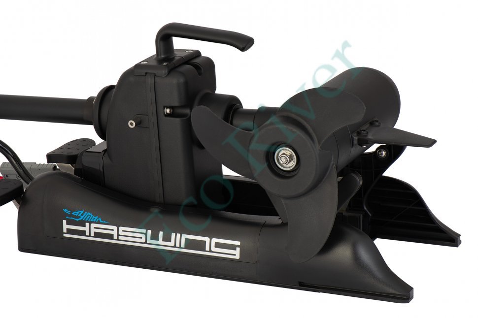 Лодочный электромотор якорь Haswing Cayman B, GPS, 12V, 55Lbs, нога 137 мм, цвет черный