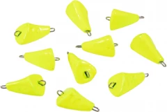 Груз Пуля-эксцентрик окрашенный разборный Яман (10 шт.) - 14 гр., жёлтый/350/