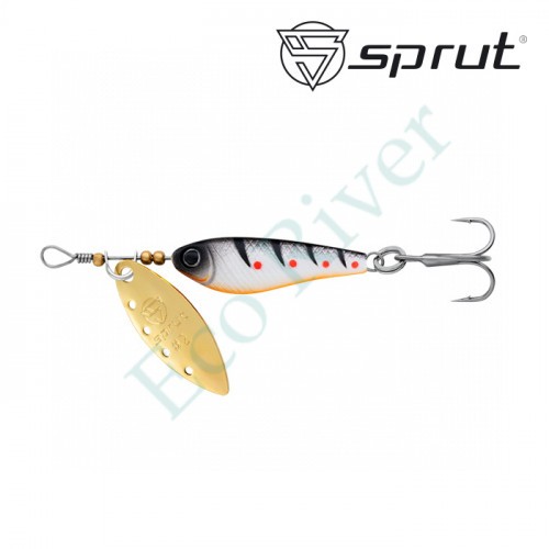 Блесна Sprut Alpina Long Spinner №2 9г/WBKP-G