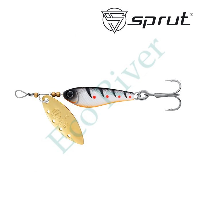 Блесна Sprut Alpina Long Spinner №2 9г/WBKP-G