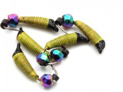 Мормышка вольф. безнасадочная Яман Ручейник №3, d-1.5 мм, L-8.5 мм, вес 0,60 гр.,кристалл хамелеон