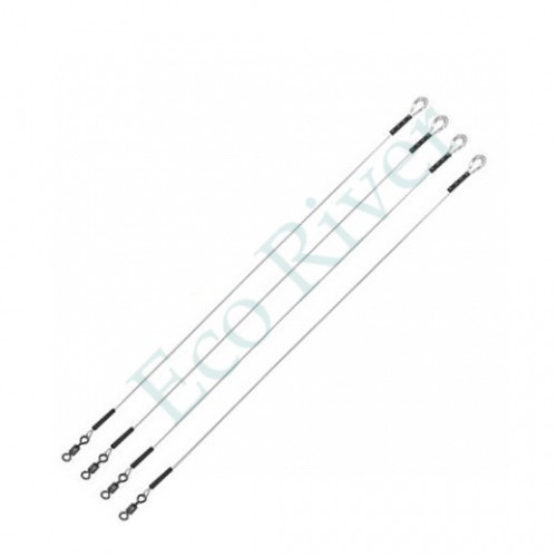 Поводок Просто жерл. флюорокарбон 0.45мм 10.4кг 28см 4шт