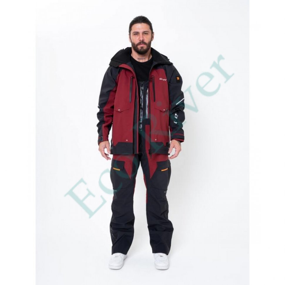 Костюм рыболовный Graff демисезонный размер 2XL/182-188 (Bratex 25000, красный)