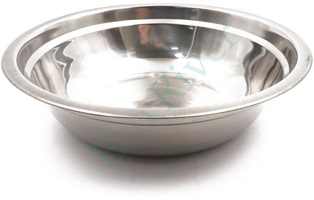 Миска Следопыт нерж., d - 21 см, h - 5,3 см, 1350 мл/400/