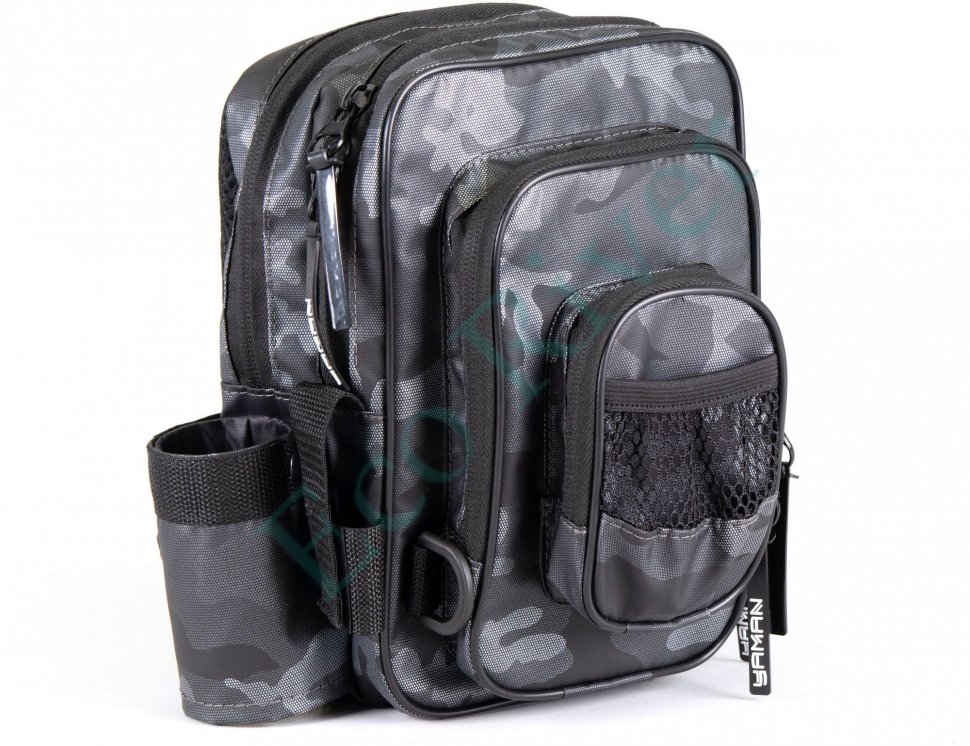 Сумка рыболовная Yaman Street Fishing MultiLock Pocket, 16х19х24 см, цв. серый камуфляж/6/