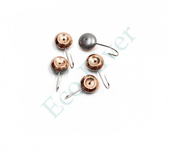 Мормышка паяная Яман Сфера с лыской, вес 0,86 г, медь (уп. 5 шт.)